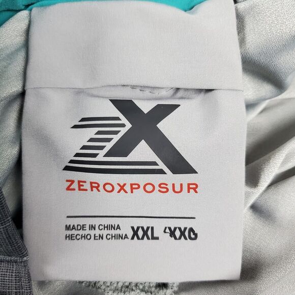 Zeroxposur Tsunami Swim Shorts Gray & Teal Size XXL - Picture 3 of 10